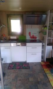 Das kleine Ferienhaus tesisinde mutfak veya mini mutfak
