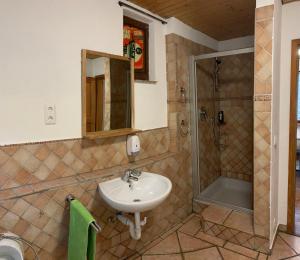 Kúpeľňa v ubytovaní AB Apartment Objekt 122