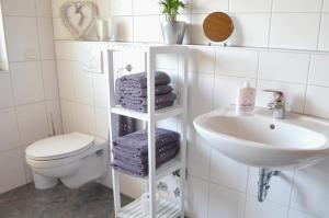 Koupelna v ubytování Ferienwohnung Schneckental + 14 fotografií