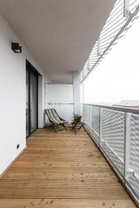 Balkón alebo terasa v ubytovaní Nowy Apartament Atal Tower - Garaż - Taras Widokowy - Centrum