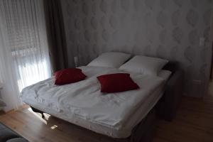 Postel nebo postele na pokoji v ubytování Gästehaus Sylvia