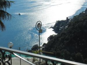 a view of the ocean from a balcony at villa verde sul mare in Vietri sul Mare