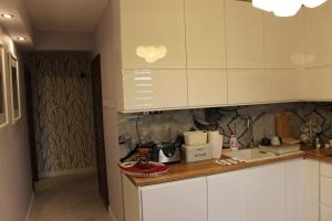 Kuchyň nebo kuchyňský kout v ubytování Apartament Euro 1 Bytom