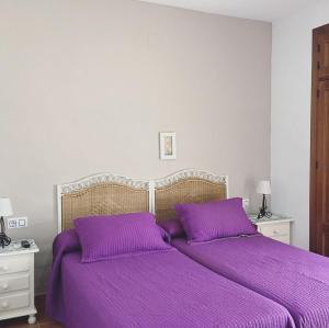 Postel nebo postele na pokoji v ubytování Hostal El Espinel