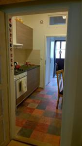 Kuchyň nebo kuchyňský kout v ubytování Studio Husitská 114/74