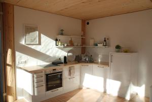 Kuchyň nebo kuchyňský kout v ubytování Sunny Apartments Vienna