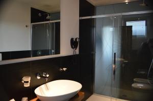 Koupelna v ubytování Hotel Sagittario