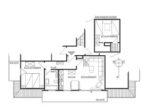 Půdorys ubytování Appartement Kayser Sylt