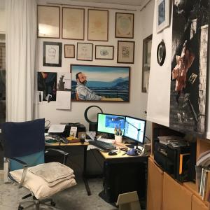 Televízia a/alebo spoločenská miestnosť v ubytovaní Il ramo d'oro