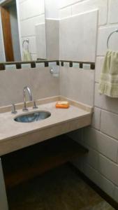 Koupelna v ubytování Cabañas La Herradura