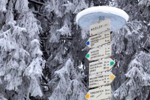 Obiekt Hotel Medlov Depandance zimą