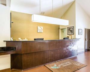 a lobby with a reception desk and a counter at Sleep Inn Walterboro I-95 in Walterboro