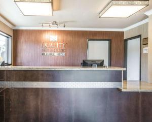 a view of the lobby of a quality inn and suites office at Quality Inn & Suites Woodland - Sacramento Airport in Woodland
