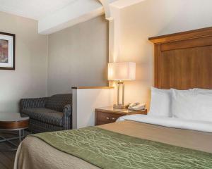 Een bed of bedden in een kamer bij Comfort Inn Port Hope