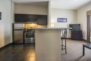 Kuchyň nebo kuchyňský kout v ubytování Quality Inn & Suites Thompson