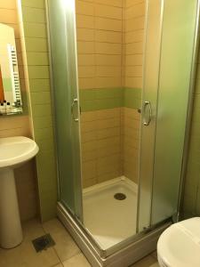 Koupelna v ubytování Hotel Portal