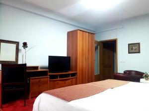TV a/nebo společenská místnost v ubytování Hotel Aristocrat & Fish Restaurant