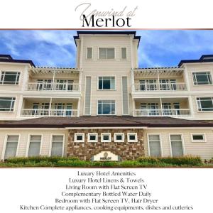 a picture of a large building with the words meroit at Tagaytay, Twinlakes, The Vineyard at Merlot in Balibaguhan