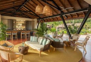 Гостиная зона в Six Senses Fiji