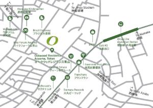 Oakwood Residence Aoyamaの鳥瞰図