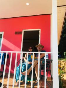 Balkón nebo terasa v ubytování Koh Yao Candy House