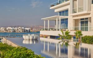 rysowanie zewnętrznej części budynku w obiekcie Hyatt Regency Aqaba Ayla Resort w Akabie