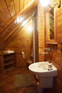 Koupelna v ubytování Bučický mlýn