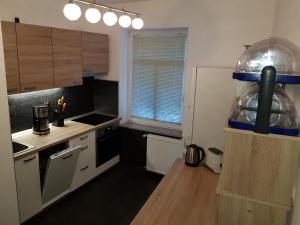 Dapur atau dapur kecil di Accommodation Resman