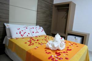 Postel nebo postele na pokoji v ubytování Hotel Encantos de Penedo Alagoas