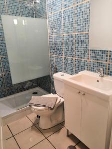 Koupelna v ubytování Casa Azul