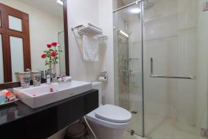 Koupelna v ubytování Hanoi Hanvet Hotel
