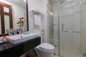 Koupelna v ubytování Hanoi Hanvet Hotel