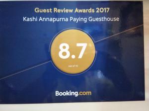 Certifikát, hodnocení, plakát nebo jiný dokument vystavený v ubytování Kashi Annapurna Guest House
