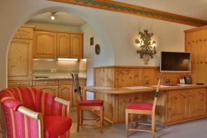 Kuchyň nebo kuchyňský kout v ubytování Gästehaus - Apart Braito