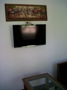 Televízia a/alebo spoločenská miestnosť v ubytovaní Kubu Nusa