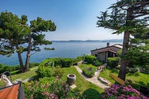 a house with a view of the water at Villa Ana in Savudrija