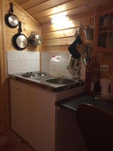 Kuchyň nebo kuchyňský kout v ubytování BIRK bed & birds