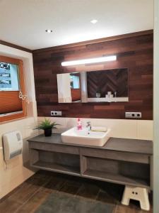 Ένα μπάνιο στο Ferienhaus Sonnhof am Walchsee