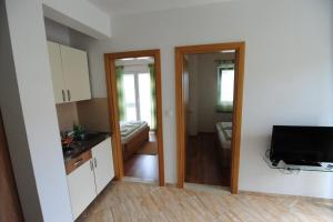 Kuchyň nebo kuchyňský kout v ubytování Apartments Knežević