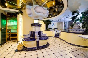 Χώρος καθιστικού στο Boutique-Hotel Bauer