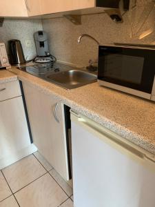 Η κουζίνα ή μικρή κουζίνα στο Studio Mare Nostrum +4 φωτογραφίες