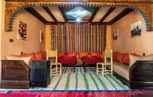 Istumisnurk majutusasutuses Riad Atlas Panorama