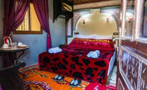 Voodi või voodid majutusasutuse Riad Atlas Panorama toas
