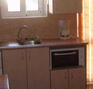 A kitchen or kitchenette at Alexandros Studios & Apartments