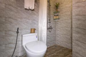 Koupelna v ubytování HODI Hotel