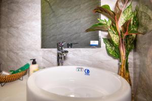Koupelna v ubytování HODI Hotel