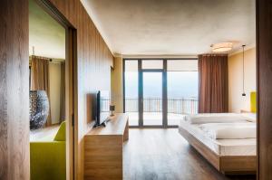 TV a/nebo společenská místnost v ubytování Hotel Plattenhof