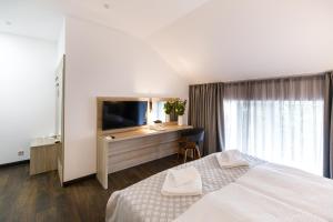 TV a/nebo společenská místnost v ubytování Hotel Antonio