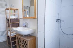 Koupelna v ubytování Ferienwohnung Stern + 17 fotografií