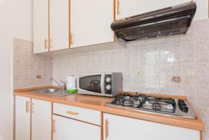 Kuchyň nebo kuchyňský kout v ubytování Apartments Villa Adria